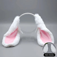 Cute Bunny Ears Headband Plush Rabbit Hair Hoop Headwear Cosplay Costume Hair Accessories For Adults Party