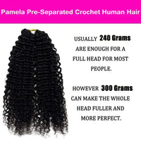 Small Spiral Curl Human Hair for Crochet Braids – Natural Black