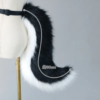 Kwaii Tail Girl Plush Cosplay Props Faux Fur Wolf Tail Women Lolita Cosplay Animal Tails Halloween Party Simulation Animal Tails