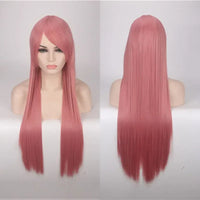 Cosplay Anime Long Wavy Pink Blue Red Blonde Black Green White Brown Cosplay Wig Synthetic Wig