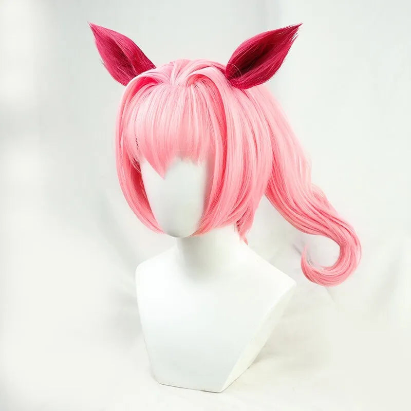 Pretty Derby Haru Urara Cosplay Pink Wig Hairpins For The Ears With A Tail