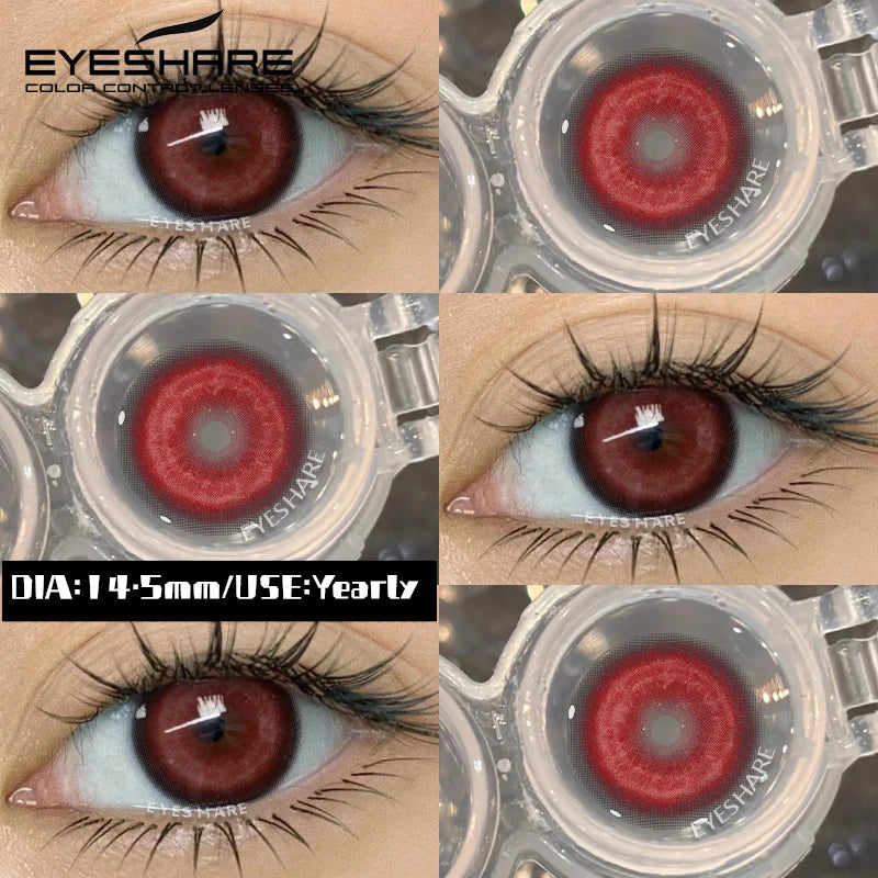 EYESHARE Halloween New Color Contact Lenses Blue Cosplay Anime Contact Red Lenses Purple Eyes Contact Pink Beauty Makeup Lenses