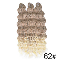 28 Inch Deep Wave Crochet Hair | Synthetic Ocean Wave Braiding Extensions