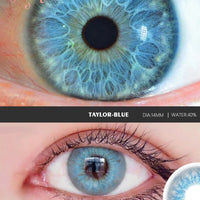 EYESHARE 2 個カラーコンタクトレンズ目ナチュラルブルーカラーレンズ TAYLOR コンタクトレンズ美しい瞳孔化粧品毎年