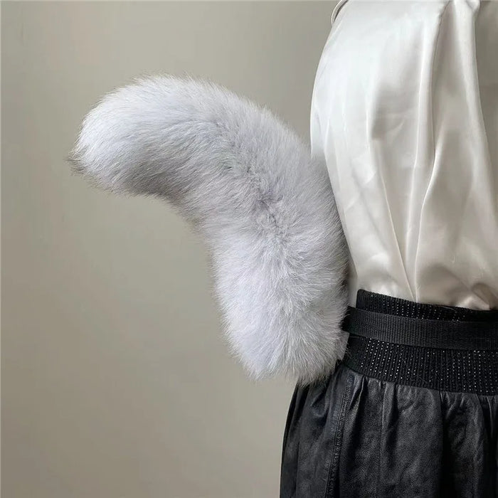 Plush Fox Tail Cosplay Accessory – Adjustable Belt & Bendable Faux Fur Tail