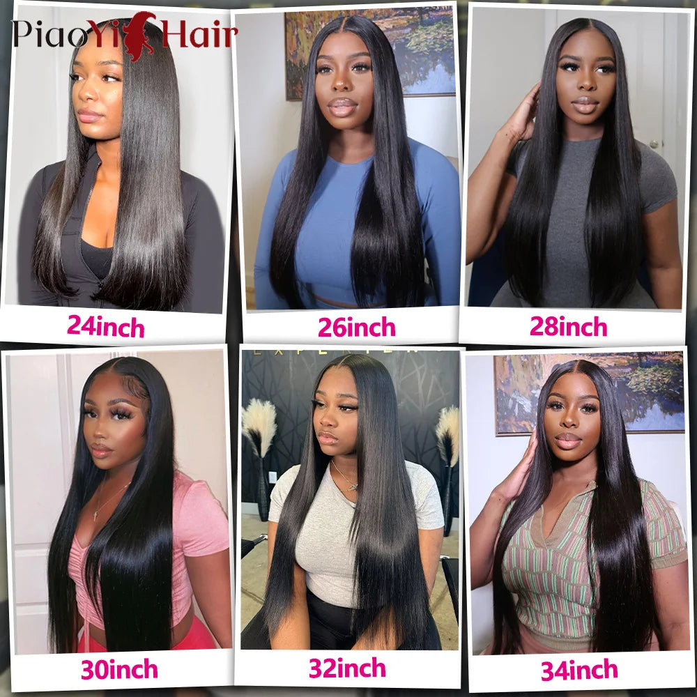 Straight 10A Human Hair Bundles | 4×4 Closure Sets & Single Samples