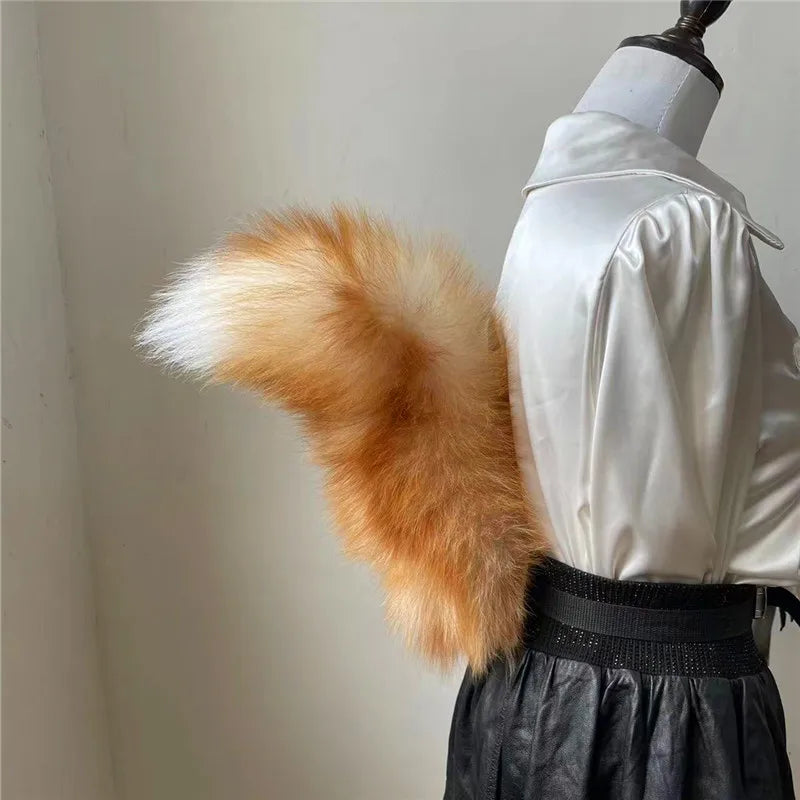 Plush Fox Tail Cosplay Accessory – Adjustable Belt & Bendable Faux Fur Tail