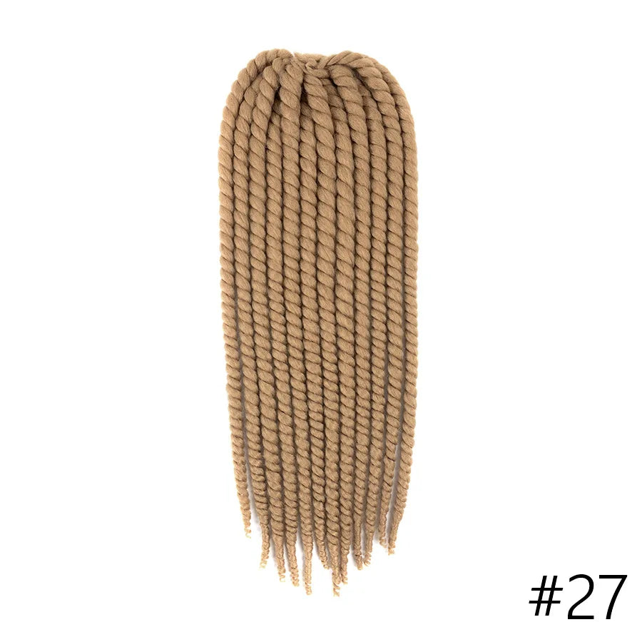 22 Inch Senegalese Twist Crochet Hair – Ombre Synthetic Jumbo Twist Braids (120g)