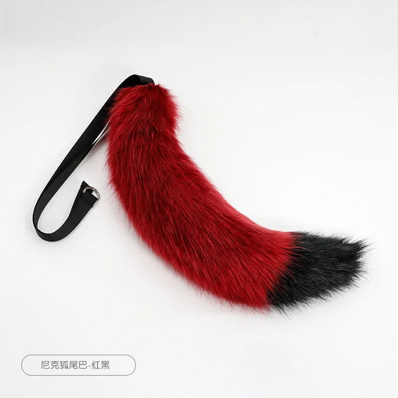 New Red Fox Anime Beast Ear Beast Tail Wolf Ear Cat Ear Headband Nick Fox Nick COSPLAY Simulation Fox Ears Hair Accessories