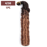 French Curls Braiding Hair 12-24inch Hair Extensions Synthetic Hairs Spiral Curls Braids Pre Stretched Loose Wave Braiding Hair