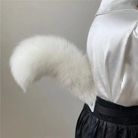 Plush Fox Tail Cosplay Accessory – Adjustable Belt & Bendable Faux Fur Tail