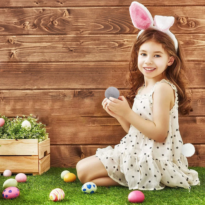 2Pcs Bunny Tail Costume Accessories Rabbit Tails For Adults Children Party Headwear animal Cosplay Festival bunny tail phto prop