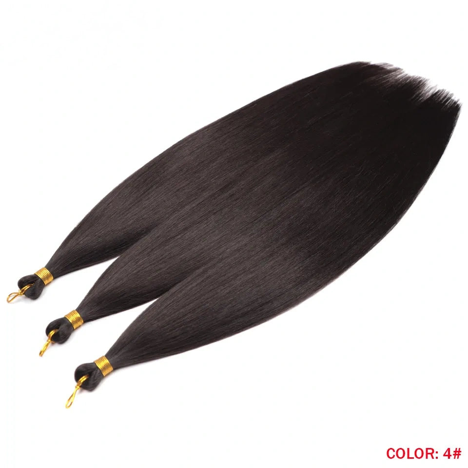 28" Deep Wave Crochet Braiding Hair 3 Pack 300g Synthetic Hair Bundles Ombre Blonde Crochet Hair Extensions