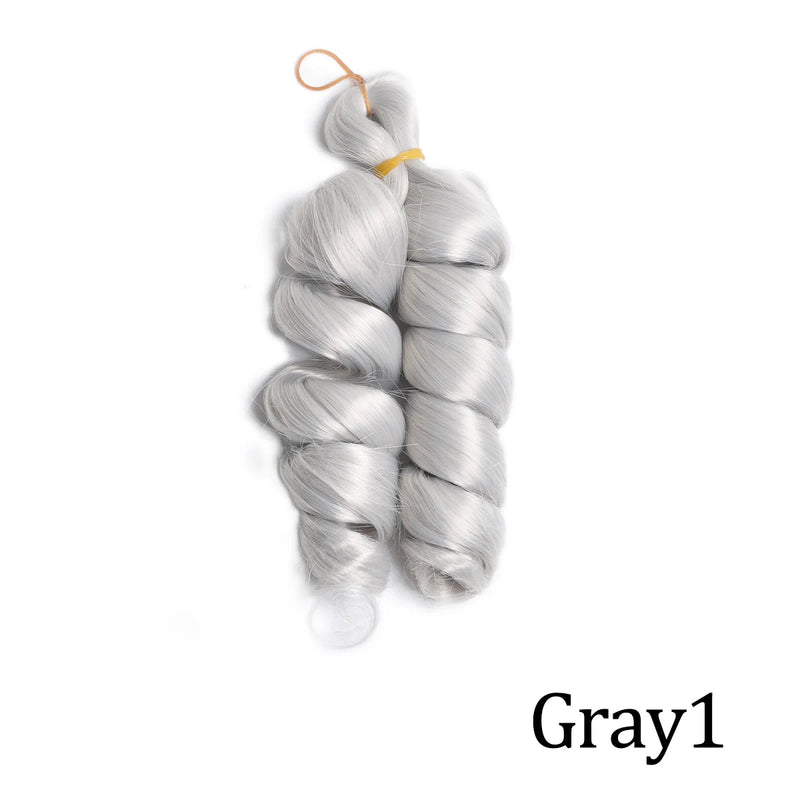 Loose Curly 12″ Pre-Stretched Wavy Braiding Hair – Easy Crochet / Box Braid Bulk (Natural-Curl, Low Shedding)