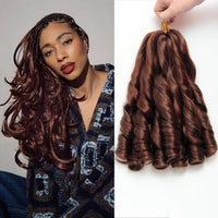 French Curl Crochet Braids Short Curly Crochet Hair Bouncy Synthetic knotless Braiding