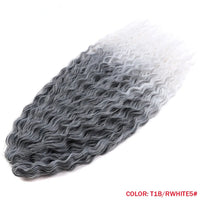 24 Inch Water Wave Crochet Braiding Hair Pink Blonde Synthetic Hair Extensions for Black Women
