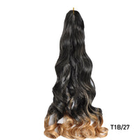 French Curls Braiding Hair Extensions Synthetic Hair Loose Wave Spiral Curl Braids High Temperature Ombre Pre Stretched Hair