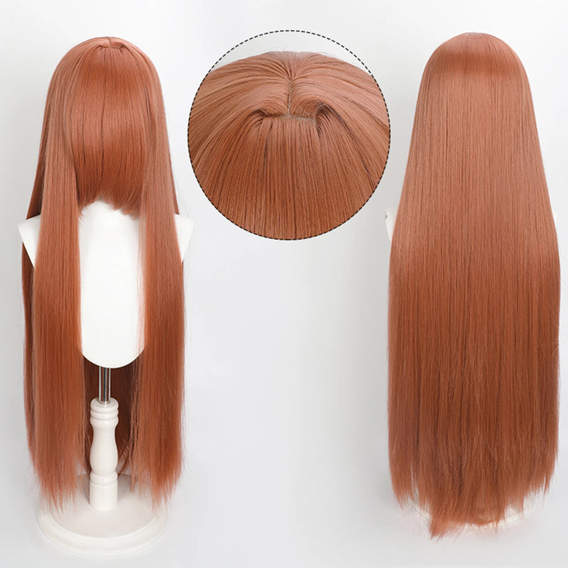 100cm Colourful Wig Long Staight Cosplay Anime Costume Party Wigs Synthetic Heat Resistant Wig