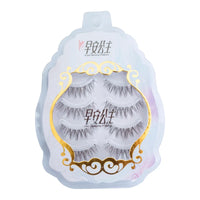 4pairs Natural False Eyelashes Thin Band Hand Made Short Lighter Eyelash Cosplay Korean Fashion Wispy Extension Makeup Tools