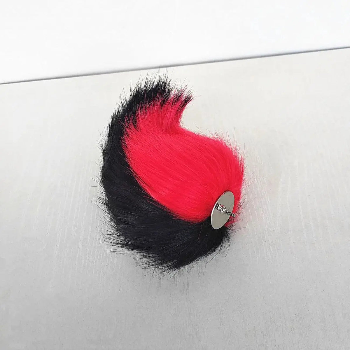Anime Radio Demon Red Black Tail Cosplay Alastor Props Tails Plush Accessories