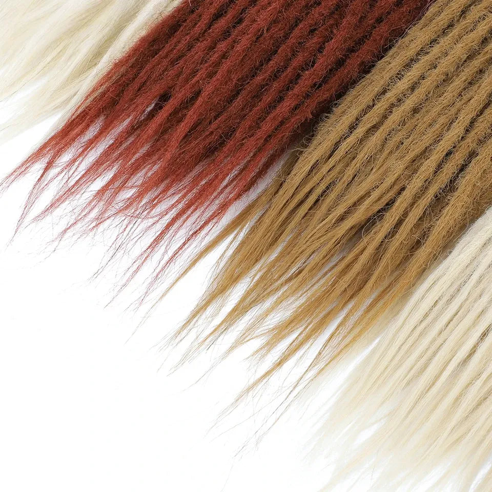 Handmade Synthetic Dreadlock Extensions | Crochet Dread Braids 24 & 36 Inch WIGMFG