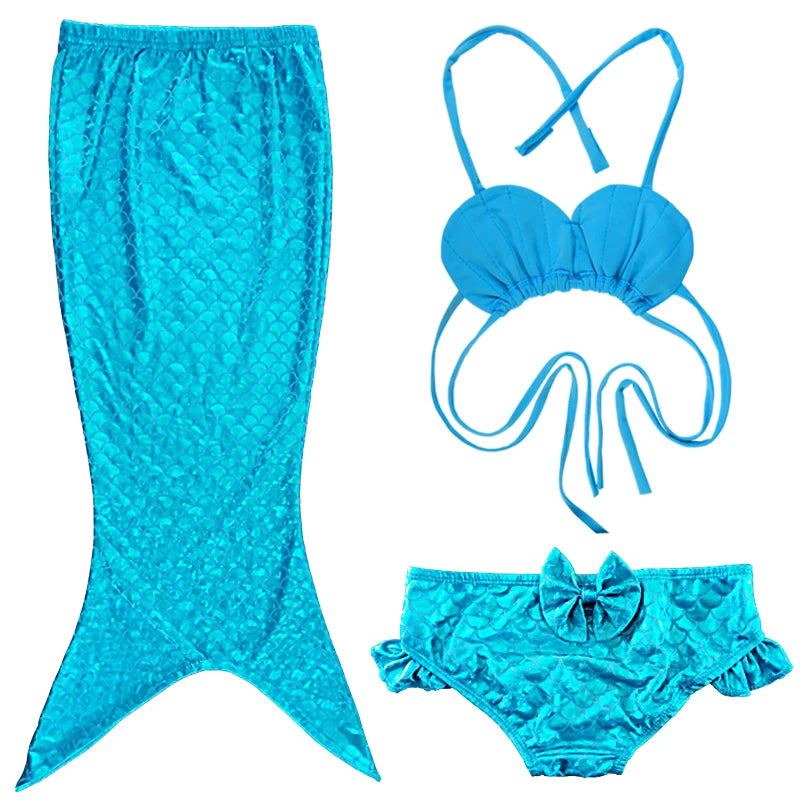 Mermaid Tail for Kids 2025 new girls Cosplay Mermaid Cosplay beach swimsuit for ages 5-10