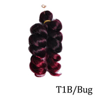 Loose Wavy French Curly Braiding Hair 14Inch Purple Pre Stretched Bouncy Hair Extensions Synthetic Spiral Curls Braids Hair