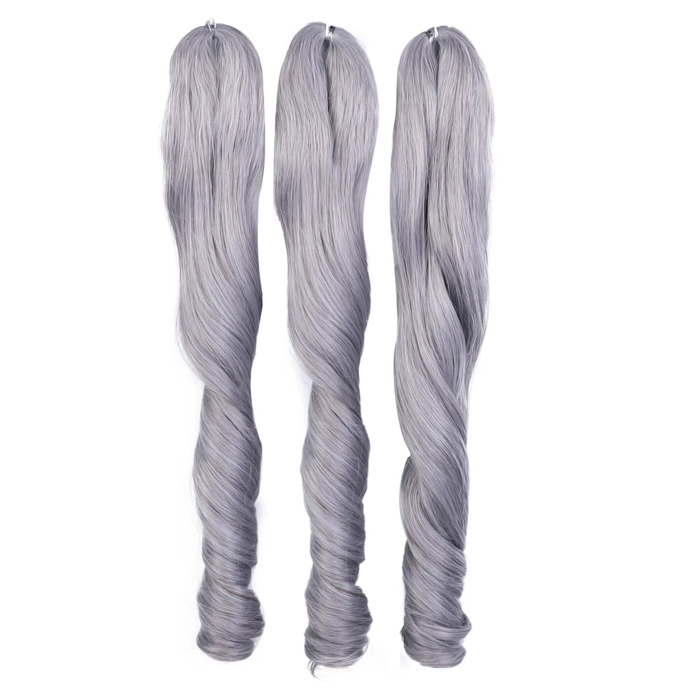 18 Inch French Curly Crochet Braiding Hair Synthetic Blonde Loose Wave Braids Hair Spiral Curls Hair Extensions