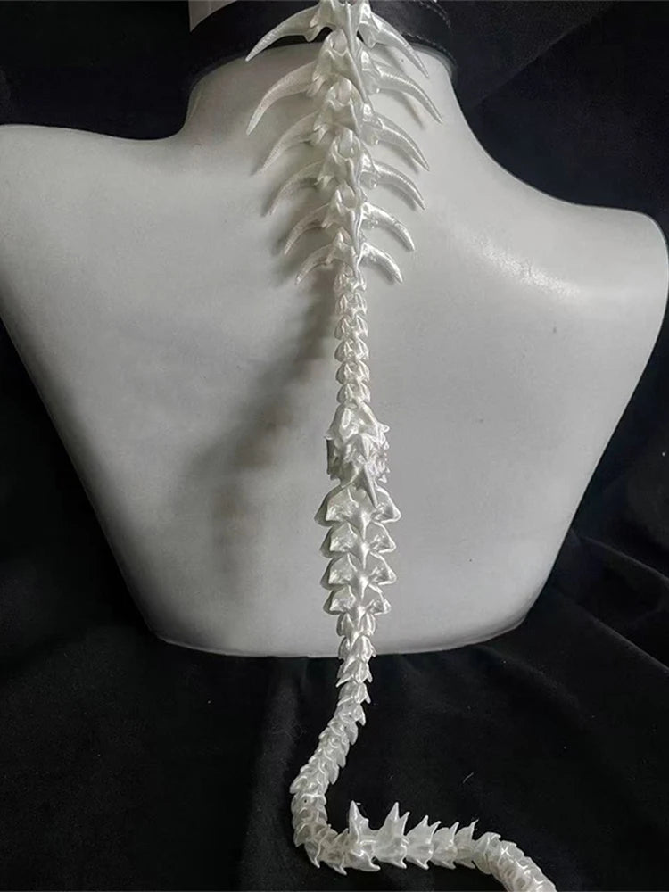 The Punk Gothic Large Dragon Spine Necklace, A Niche Design, Is A Jewelry Accessory For Both Men And Women's Carnival