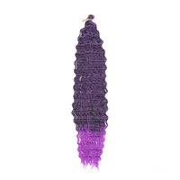 Ocean Wave Crochet Hair 22 Inch Deep Wave Curly Braiding Hair Soft Synthetic Crochet Braids for Black Women