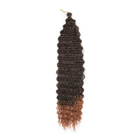 Ocean Wave Crochet Hair 22 Inch Deep Wave Curly Braiding Hair Soft Synthetic Crochet Braids for Black Women
