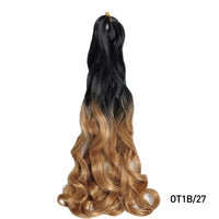 French Curls Braiding Hair Extensions Synthetic Spanish Curl Hair Loose Wave Spiral Curl Braids High Temperature For Black Women