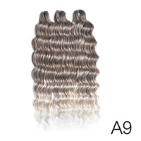 28 Inch Deep Wave Crochet Hair | Synthetic Ocean Wave Braiding Extensions