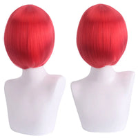 Short Cosplay Bob Wig – Face Contouring Thick Synthetic Hair Wig, Colorful Heat Resistant Fiber Wig