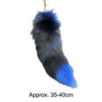 Huge Fluffy Faux Fur Fox Tail Keychain Therian Tail Fox Tail Keychain Fur Pendant Key Chain Keychain Pendant Gift for Women Girl