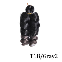 Loose Wavy French Curly Braiding Hair 14Inch Purple Pre Stretched Bouncy Hair Extensions Synthetic Spiral Curls Braids Hair