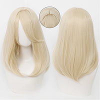 18 Inch Extra Long Straight Hair Wig With Bangs Synthetic Heat-Resistant Suitable For Women Cosplay Wigs