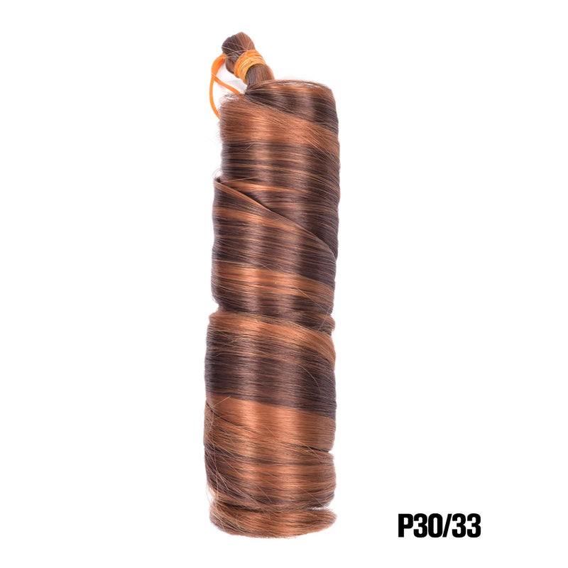 French Curls Braiding Hair Extensions Synthetic Hair Loose Wave Spiral Curl Braids High Temperature Ombre Pre Stretched Hair