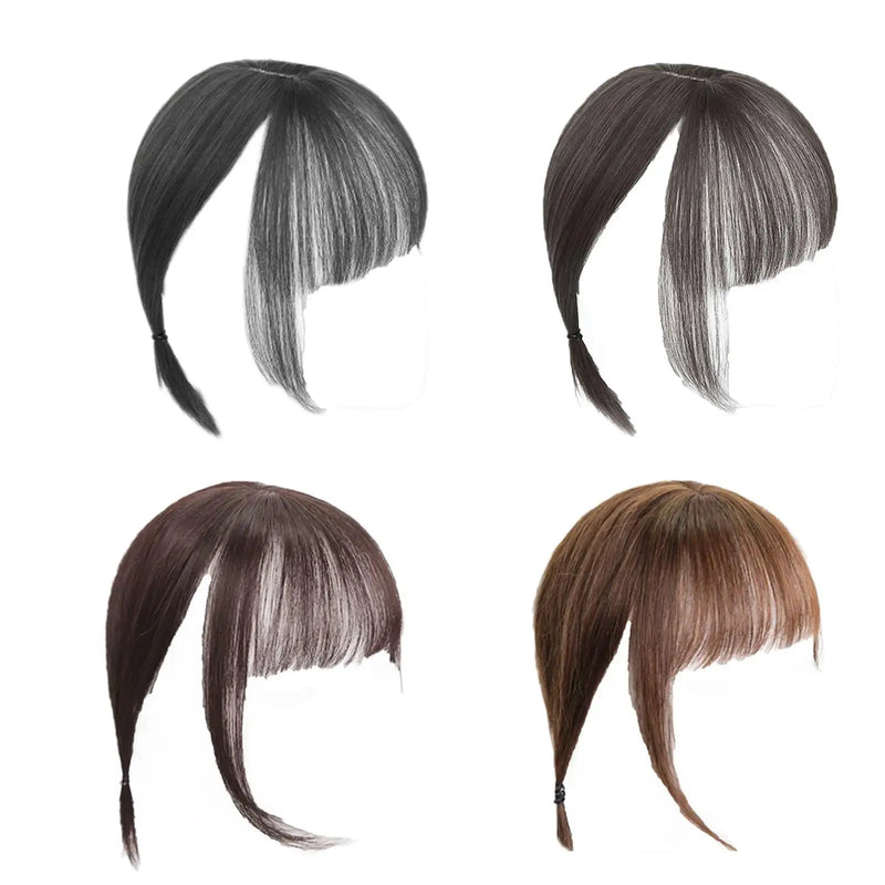 Bangs Hair Clip in Hair Extension Charming Easy to Wear for Women Air Bangs Fringe with Temples Air Bangs for Costume Dating