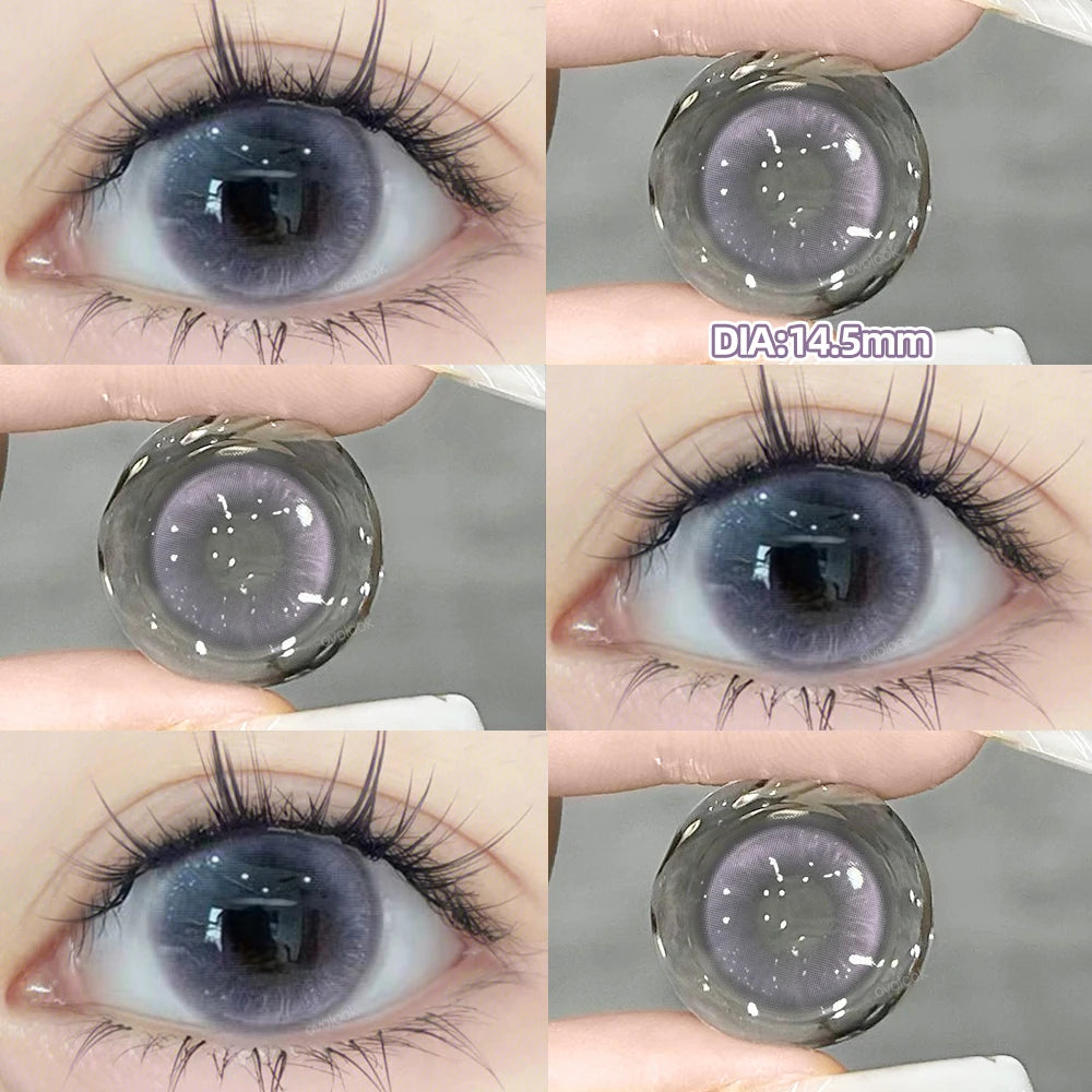 Beauty Pupils Natural Blue Lens Prescription Colored Contact Lenses Myopia Eye Color Lenses Violet Lenses