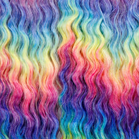 22 Inch Ombre Blonde Rainbow Water Wave Crochet Hair – 300g Synthetic Curly Braiding Extensions