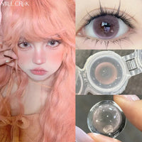 Myopia Lenses Color Contact Lenses for Eyes Lenses With Diopters Prescription Fashion Lenses Purple Eye Lenses YMX