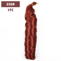 French Curls Braiding Hair 12-24inch Hair Extensions Synthetic Hairs Spiral Curls Braids Pre Stretched Loose Wave Braiding Hair