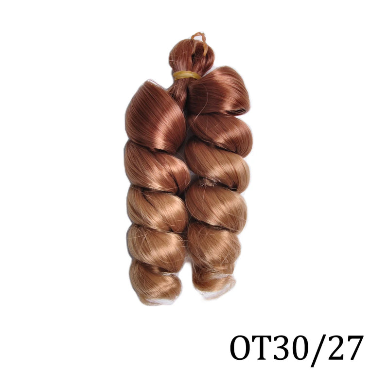 Loose Curly 12″ Pre-Stretched Wavy Braiding Hair – Easy Crochet / Box Braid Bulk (Natural-Curl, Low Shedding)