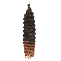 Deep Wave Crochet Hair Synthetic Passion Twist Braiding Hair Extension Afro Curls Water Wave Deep Twist Braid Hair Ocean Wave