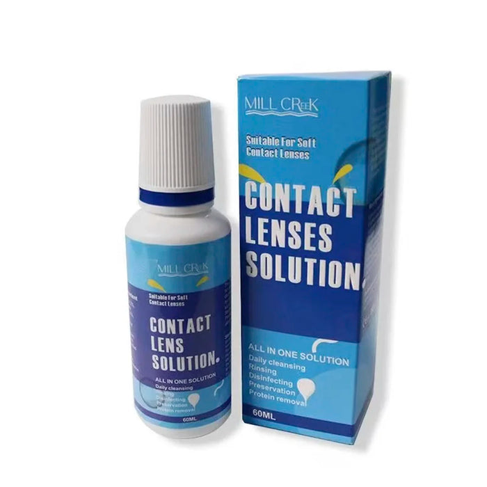 60ML Contact Lens Liquid Nursing Solution For Contact Lenses Drops Beauty Pupil Cleaning Moisturizing Eye Health Care