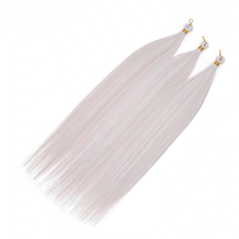 28" Deep Wave Crochet Braiding Hair 3 Pack 300g Synthetic Hair Bundles Ombre Blonde Crochet Hair Extensions