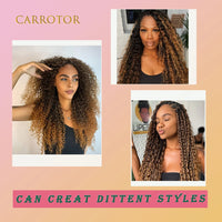 1B/27 Highlight Curly Human Hair for Crochet Braids