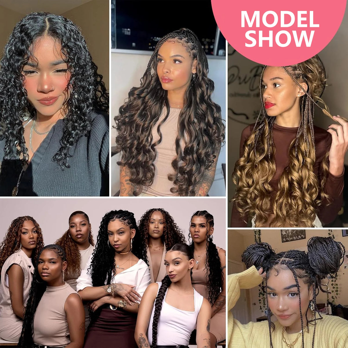 French Curl Crochet Braids Short Curly Crochet Hair Bouncy Synthetic knotless Braiding