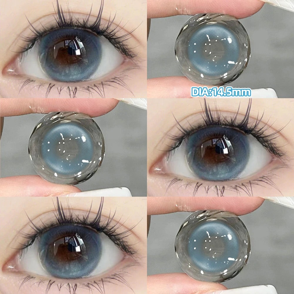 Beauty Pupils Natural Blue Lens Prescription Colored Contact Lenses Myopia Eye Color Lenses Violet Lenses